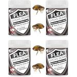 Flea Smoke Bomb (4 Pack) Fast-Acting Permethrin - Comprehensive Pest Control for Fleas, Moths, Bed Bugs, Ants & Spiders, Easy-to-Use, Fumigation for Home, Up to 30m² Coverage