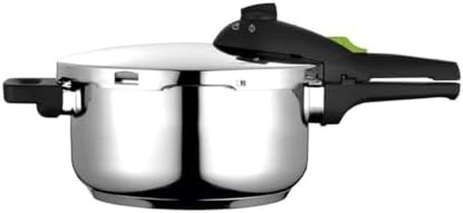 Fagor Rapid Xpress Pressure Cooker 4 Litres, Induction, Express Super Fast, Stainless Steel 18/10, All Types of Cookers, Thermo Diffuser Bottom, 2 Pressure Levels, 5 Safety Systems