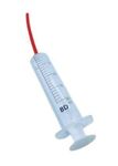 Hand Feeding Syringe with Red Soft Silicon Tube Suitable for Birds and Other Animals 12 ml Pack of 1