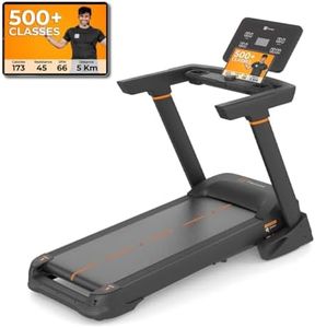 Flexnest Flextread Plus Smart Treadmill, Max Speed 18.8km/h with 500+ Classes and Virtual Walks for Home Walking and Running with in-Built Bluetooth Speaker - Black (7HP Motor)