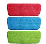 Birud® Microfiber Spray Mop Replacement Head Pads - Set of 3 (Same 3 Color or Multicolour)