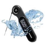 INKBIRD Instant Read Meat Thermometer IHT-21K, IP65 Waterproof, 0.5 Sec Fast Reading, Super Accurate Detection, Handy Food Thermometer for Indoor Outdoor Cooking, BBQ, Baking, Deep Frying