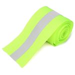 tuf-kote® TufLite Flouresent Yellow Polyester Sew-on Fabric Reflective Non-Adhesive High Visibility Warning Reflective Tape Strip DIY Safety - 10 Meters