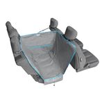 Kurgo Heather Half Polyester Waterproof, Heather Charcoal Hammock Style Seat Cover for Pets