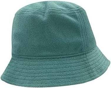 KANUT SPORTS Terry Kids Bucket Sun Hat with Wide Brim for Boys Girls Summer Sun Protection Hat (Teal)