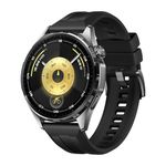 Huawei Watch GT 6 Smart Watch, 46mm, Upto 21 Days Battery Life, Smart Watches with 100+ Sports Mode, Cycling, iOS & Android Compatible, Emotional Wellbeing, Health Monitoring (Black)