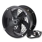 Powerstar Electrical Industrial Duct Fan Cased Axial Commercial Kitchen Canopy Extractor 12" 16" & 20" Inches