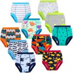 BIG ELEPHANT 10-Packs Absorbent Unisex Potty Training Pants for Boys & Girls,5-6Y