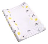 FlyIdeas Set of 2 Universal Baby Changing Mat Cover 70x50 cm – Elasticated Soft Certified Bamboo Fabric – Thick and Super Absorbent Waterproof Terry-Cloth