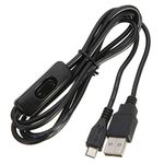 Raspberry 1.5m Micro USB Power Supply Charging Cable with ON/OFF Switch