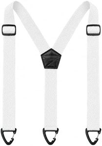 JEMYGINS Hidden White Suspenders for Men Under Clothes with 3 Snap Loop (1.5" Wide)(2)