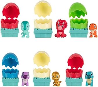 Dino Ranch 6 Bundle Pack Dino-Mite Blinds - Six 2.5” Egg Collectible Blind Dino-Mite Figures - Toys for Kids Featuring Your Favorite Pre-Westoric Ranchers
