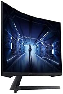 SAMSUNG ODYSSEY G5 27'' Ecran PC Gaming Incurvé 1000R, Dalle VA 27", Résolution WQHD (2560 x 1440), 144 Hz, 1ms, AMD FreeSync, HDR10, Noir