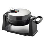 Quest Rotating Belgian Waffle Maker/Non Stick Waffle Machine/Temperature Control / 180° Rotating Waffle Iron/Cooks up to 4 Round Waffles / 1000W (35969)