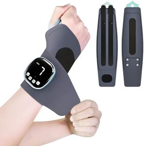 RoundT2 Electric Hand Massager with Heat, Cordless Wrist Heating Pad TES Muscle Stimulator for Pain Relief Therapy, Adjustable Length for Daily & Sports, Universal Left & Right