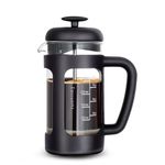 Easyworkz French Press 350ml Coffee Tea Maker with Borosilicate Glass,Soft Grip Handle