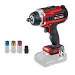 Einhell IMPAXXO 18/400 Power X-Change 18V Cordless Impact Wrench | 400Nm, Brushless Motor, LED, 1/2" Bit Adaptor | Solo Drill Driver With Car Tyre Changing Set - Battery And Charger Not Included