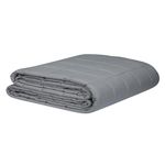 Mysa Sleep Weighted Blanket - Cooling Breathable Microfiber with Premium Glass Beads (Silver Grey 60" x 80" 15lb)