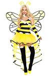 Music Legs Deluxe Queen Bee (Small/Medium), Yellow/Black, Medium/Large