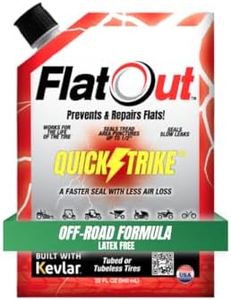 Flat Out QuickStrike Tire Sealant Off-Road Formula - Prevent Flat Tires, Seal Leaks, Contains Kevlar, 32-Ounce Bag