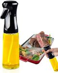 HPPFFY Oil Sprayer for Cooking-200ml Thick Glass Olive Oil Sprayer with Large Range, Refillable Oil Mister Spray Bottle for Air Fryer, Salad Making, Baking, Frying, with Strong Spray Force