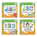 LeapFrog LeapStart Preschool 4-in-1 Activity Book Bundle with ABC, Shapes & Colors, Math, Animals