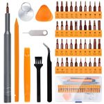 Preciva 48pcs Screwdriver Set, Precision Magnetic Screwdriver Kit in Case with 40pcs S2 Screwdriver Bits and 7pcs Practical Gadgets, Repair for Laptop, iPhone, Switch, Visual Doorbell, Glasses etc