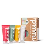 Nuud Family Pack - New Formula - Natural Vegan Cream Deodorant Against Sweat Odour - Natural Cosmetics without Aluminium, Alcohol, Chemicals and Animal Testing - 4x 20ml