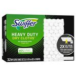 Swiffer 24322164 Sweeper Heavy Duty Dry Disposable Sweeping Cloths Pack of 32 (77198)