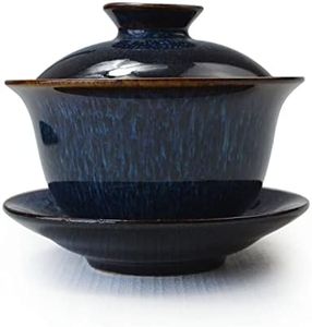 Liang baobao Porcelain Gaiwan 6oz Teacup Color Glazed Cups Tureen Chinese Sancai Cover Bowl Lip Saucer Set