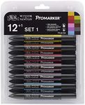 Letraset ProMarker Set No.1 - Pack of 1 (12 Colours and Free Blender)