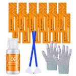 K&F Concept 16-in-1 Camera Lens Cleaning Kit, 24mm Full Frame Camera Sensor Cleaning Swab Kits + 20ml Sensor Cleaner+ Gloves, Dust-Free Rubber PU Gloves, Cleaner Kit for DSLR Camera