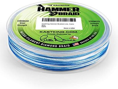 KastKing Hammer Braid Fishing Line, Camo Blue, 8 Strand, 80LB, 300Yds