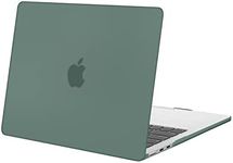 MOSISO Compatible with MacBook Air 13 inch Case 2024 2023 2022 Release M3 A3113 M2 A2681 with Touch ID, Protective Plastic Hard Shell Cover Compatible with MacBook Air 13.6 inch Case, Emerald Green