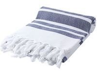 Cacala Turkish Hammam Towels - Traditional Peshtemal Design for Bathrooms, Beach, Sauna - Ultra-Soft, Fast-Drying, Absorbent 37x70 100% Cotton Darkblue (PES-BALIKSIRTI-DARKBLUE)