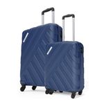 SAFARI RAY 55 Cms & 67 Cms Trolley Bags Hard Case Polycarbonate 4 Wheels 360 Degree Wheeling System Luggage, Trolley Bags For Travel, Suitcase For Travel, Midnight Blue