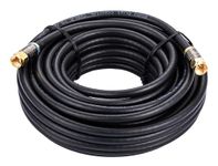 30M Black RG6 Coax Cable Dual Shield Outdoor/Indoor Coaxial BNC Extension Wire For Satellite Dish Cable TV Antenna