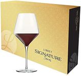 Libbey Signature Wine Glass Gift Set of 4, 24-Ounce, Greenwich Red (24 oz)