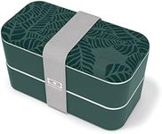 Monbento MB Original Jungle - The Bento Box Leakproof Two-Tiered Stylish-Design Lunch Case Made of Durable, Safe and Food-Grade Materials