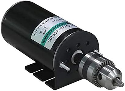 DC Moter, DC12V Adjustable Speed DC Motor 180W Permanent Magnet DC Motor 2000 RPM with Bracket and Chuck (DC 12V 2000RPM)