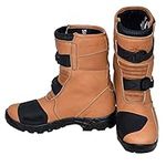 Motorbike Rider Sports Boots - Motorcycle Waterproof Boot Leather Motorcycle Touring Shoes Armoured Off Road For Men (Tan, uk_footwear_size_system, adult, men, numeric, medium, numeric_12)