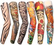 Akstore Temporary Tattoo Sleeves Set Arts Temporary Fake Slip On Tattoo Arm Sleeves Kit (Multicolor Set1)