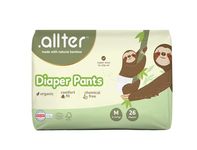 .allter Organic Bamboo Pant Style Diapers Medium Size (9-14 Kg) 26 Count (Pack Of 1) | Rash Free, Super Absorbent, 3X Softer, Wetness Indicator | Explorer (Kids)