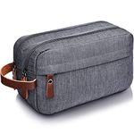 Toiletry Bag for Men, Travel Toiletry Bag Organizer Dopp Kit, Men's Travel Toiletry Bag, Travel Shaving Bag（Grey）