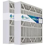 Tier1 Pleated Air Conditioner/Furnace Filter - 20x20x5 - MERV 13 Rated - Replacement for Lennox X0585, X8305, X8308, X7930, X7935, Trion Air Bear 255649-102 - Made in USA - 2 Pack