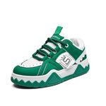 COMMANDER RULING FEETS Sneaker Shoes for Men - White & Green (1210_White_Green) | Size 7 - UK/Indian | Classy Shoes for Him