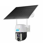 Maizic Smarthome Mini 4g Solar All Sim Support 4MP High Resolution Pan Tilt Zoom Smart Outdoor Security Camera with Night Vision, Motion Detection, Alarm,IP 66 Rating and SD Card Support