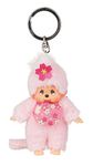 Sekiguchi 242467 Monchhichi, Key Fob, 10 cm, Cherry Blossom Pink, Pink