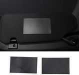 PVC Car Sun Visor Panel Trim Sticker for C6 Corvette 2005-2013, Car Visor Makeup Mirror Panel Sticker Deacl (Black)