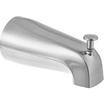 EZ-FLO 15089 Sturdy Zinc Slide-On Bath Tub Diverter Spout with Hex Wrench and Set Screw, 1/2-inch Copper Pipe, Chrome Finish